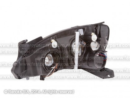 OP Corsa 00->06 head lamp R H7/H7 00->03 with motor tips VALEO TYC