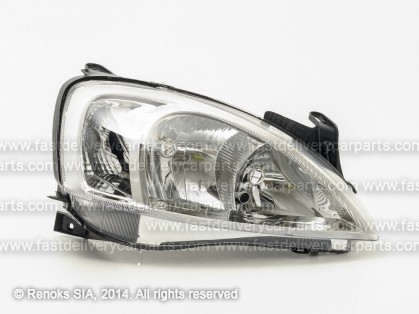 OP Corsa 00->06 head lamp R H7/H7 03->05 electrical tips VALEO CLEAR TYC