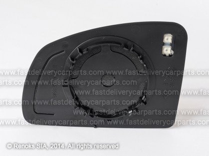 OP Meriva 03->06 mirror glass with holder R heated convex