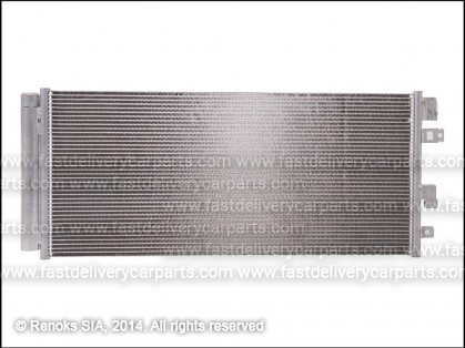 OP Corsa 15->19 condenser 665X280X12 with integrated receiver dryer 1.4/1.6/1.0D/1.3D