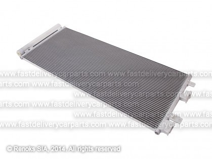 OP Corsa 15->19 condenser 665X280X12 with integrated receiver dryer 1.4/1.6/1.0D/1.3D