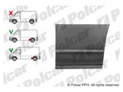 PG Boxer 94->02 ремонтная часть L перед колесом