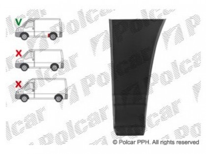 PG Boxer 94->02 ремонтная часть L перед колесом