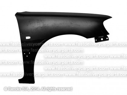 PG 106 91->03 fender front R with flasher hole with moulding holes 96->03