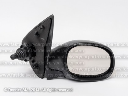 PG 206 98->09 зеркало R с тросами черное гнутое