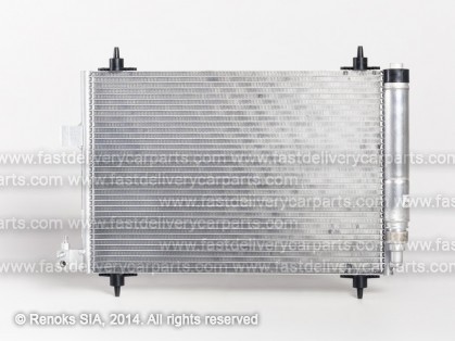 CT C5 04->08 condenser 555X358X16 with integrated receiver dryer 1.8/2.0/3.0/1.6D/2.0D/2.2D