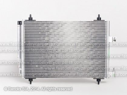 CT C5 04->08 condenser 555X358X16 with integrated receiver dryer 1.8/2.0/3.0/1.6D/2.0D/2.2D