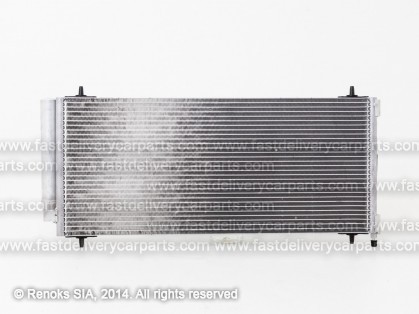 CT C5 04->08 condenser 710X305X16 with integrated receiver dryer 2.2D/2.7D SRLine