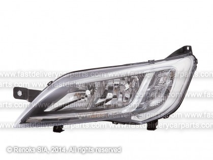 PG Boxer 14-> lukturis L H7/H7 pelēks ar motoriņu