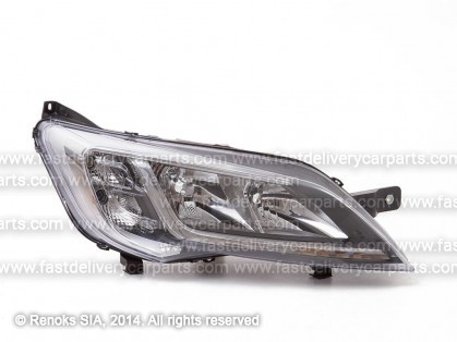 PG Boxer 14-> lukturis R H7/H7 gaišs  ar motoriņu TYC