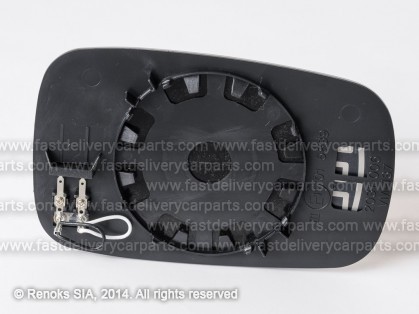RN Megane 02->05 spoguļa ieliktnis L=R spogulim elektro apsildāms sfērisks
