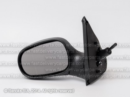 RN Clio 98->01 mirror L cable adjustment black aspherical