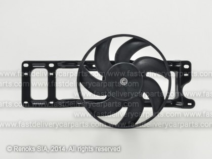 RN Clio 05->09 ventilators 390mm 2pin ar difuzoru bez rezistora