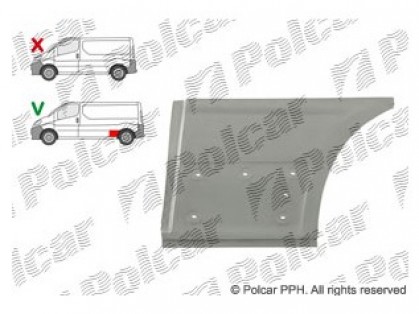 RN Traffic 00->06 side plate L lower part in front of the wheel long base