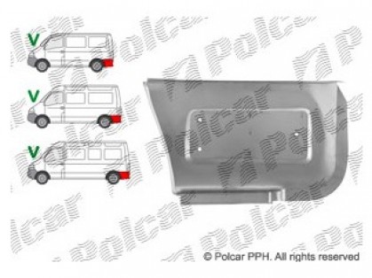 RN Master 98->03 side plate L lower part behind the wheel H=280MM, L=425MM