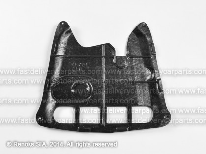 RN Kangoo 98->02 engine shield BENZ with holes (ABS+PVC)