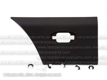 RN Master 10->20 fender moulding rear L behind wheel black with marker lamp hole 340MM