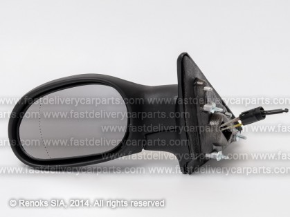 RN Laguna 94->00 mirror L cable adjustment black aspherical