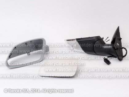 SK Octavia 05->08 spogulis L elektro apsildāms gruntēts sfērisks ar pagriezienu 6pins
