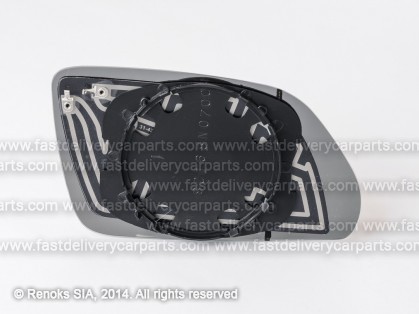 SK Octavia 05->08 spoguļa ieliktnis L apsildāms sfērisks skat VW Polo 05->09