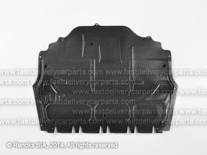 VW Polo 09->17 защита двигателя (ABS+PVC)