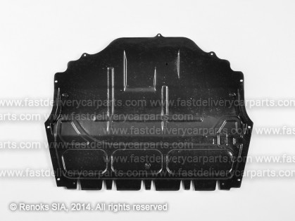 VW Polo 09->17 защита двигателя (ABS+PVC)