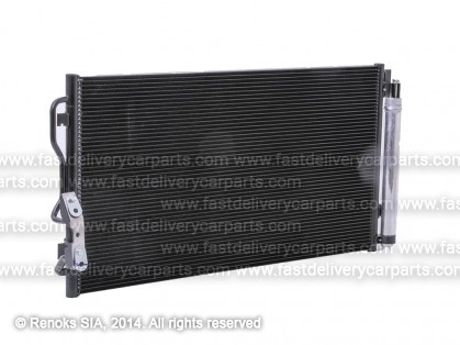 BMW 3 F30 12->19 condenser 640X350X16 with receiver dryer 1.5/1.6/3.0/2.0D/3.0D OEM MAHLE