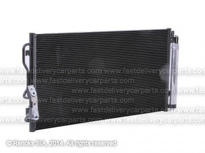 BMW 3 F30 12->19 radiators KOND 640X350X16 ar sausinātāju 1.5/1.6/3.0/2.0D/3.0D OEM MAHLE