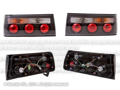 BMW 3 E30 82->91 tail lamp black set E 87->91