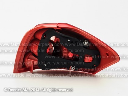 TT Auris 07->10 tail lamp L model with one bulb holder plate DEPO