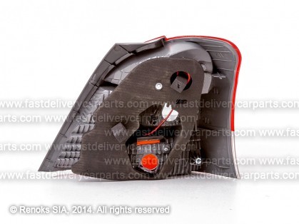 TT Yaris 09->11 tail lamp L with white repeater lamp without bulb holders LED TYC