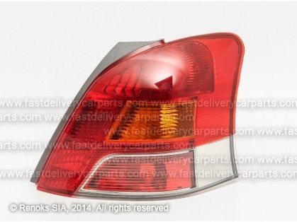 TT Yaris 09->11 tail lamp R 09->09 with rellow repeater lamp LED without bulb holders TYC