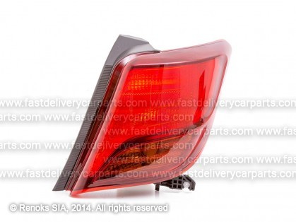 TT Yaris 14->17 tail lamp R P21W/W21-5W without bulb holders TYC