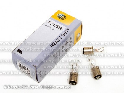 Bulb P21/5W 24V double pin HELLA