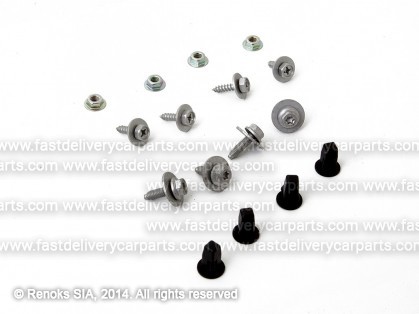 TT Yaris 99->02 engine shield fasteners set