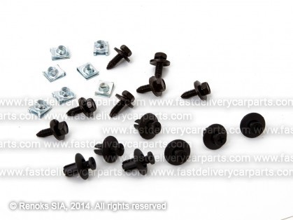 HY i30 07->12 engine shield fasteners set 21pce