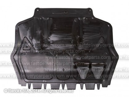 VW Golf 03->09 защита двигателя 2.0TDi 125KW с отверстиями (Plastic – Polypropylene (PP) and fiberglass (GF22))