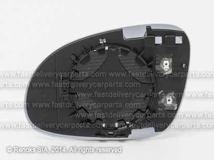 VW Golf 03->09 spoguļa ieliktnis R apsildāms liekts zils stikls TW