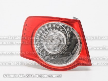 VW Jetta 05->10 tail lamp outer L LED 05->08