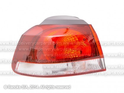 VW Golf 09->12 tail lamp HB outer L smoked with bulb holders HELLA 2SD 009 922-131