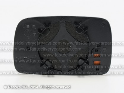 SK Felicia 94->01 стекло зеркала с рамкой R гнутое смотреть VW Polo 94->99