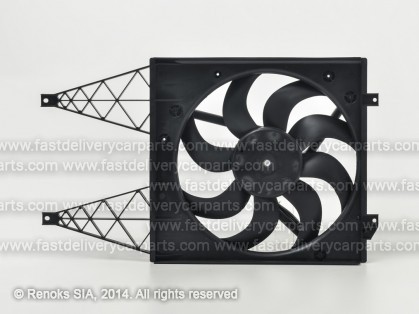 SK Fabia 00->07 ventilators ar difuzoru 390mm 300W 3pin