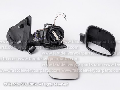 VW Polo 99->01 spogulis R elektro apsildāms gruntēts liekts 5pins mazais