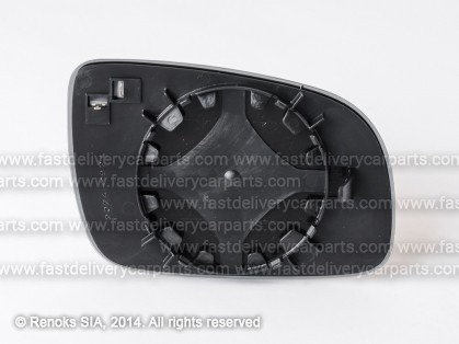 VW Polo 99->01 стекло зеркала с рамкой L с обогревом сферическое большое VIEW MAX