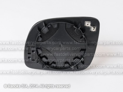 VW Polo 99->01 стекло зеркала с рамкой R с обогревом гнутое маленькое VIEW MAX