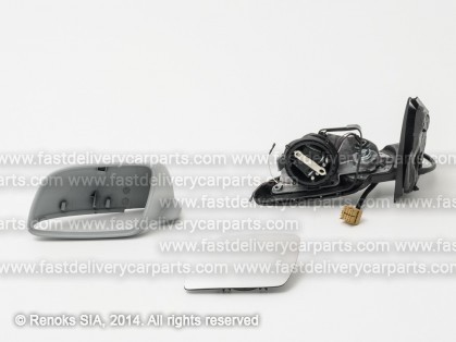VW Polo 01->05 spogulis L elektro apsildāms gruntēts sfērisks 5pins