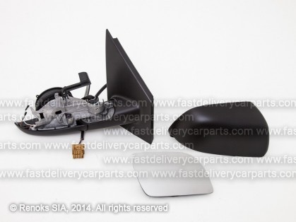 VW Polo 01->05 spogulis R elektro apsildāms melns liekts 5pins