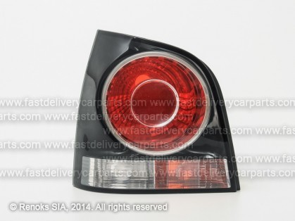 VW Polo 05->09 tail lamp L black without bulb holders