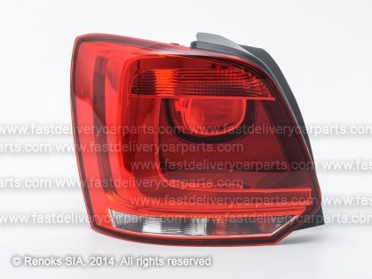 VW Polo 09->17 tail lamp L 09->14 without bulb holders TYC