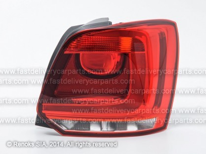 VW Polo 09->17 tail lamp HB R 09->14 without bulb holders DEPO